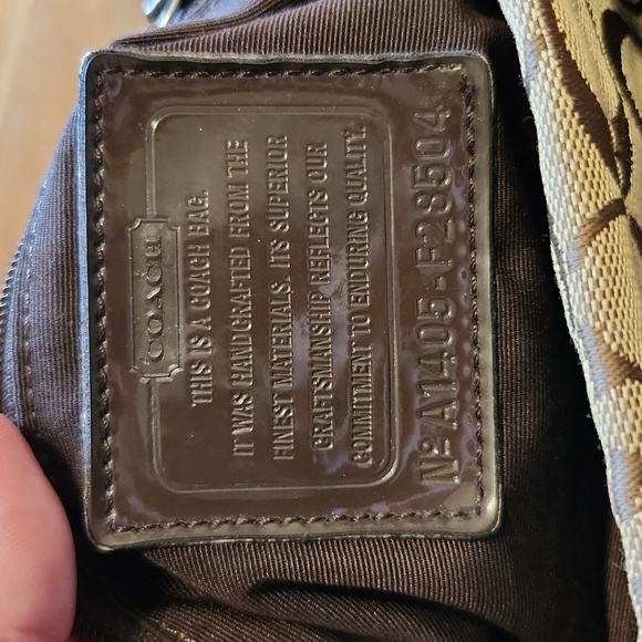 Coach Tan & Brown Shoulder Bag - Picture 8 of 13